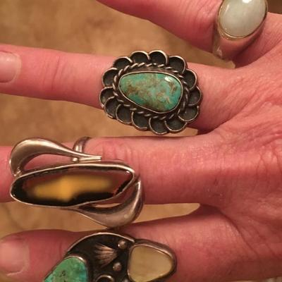 Sterling Turquoise . moonstone. and more!