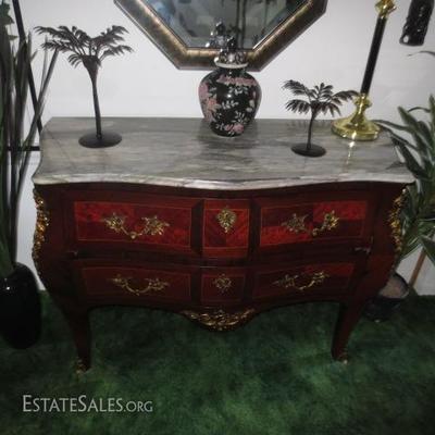 Marble Top Bombay Chest/Mirrors and More