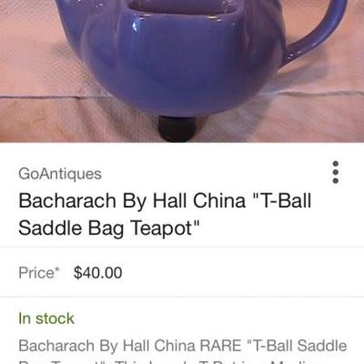 I have this teapot in maroon.  It's been a cherished piece.  Would make a nice gift. 