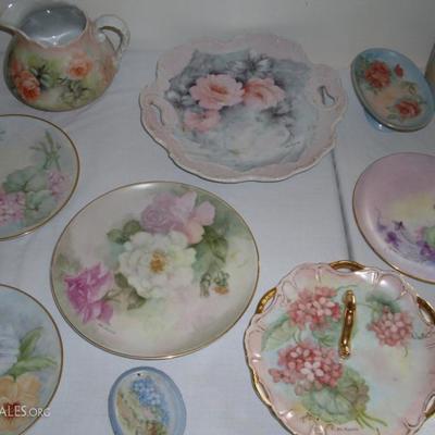 MRS ETTA BURNS PAINTED CHINA