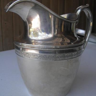 Gorham Sterling Silver Pitcher given to Governor C A Hardee in the 1920's with his Cabinet Members names engraved on the front.