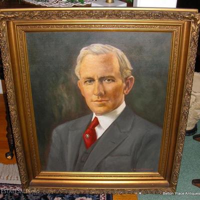 Oil on Canvas C A Hardee 23rd Governor of Florida