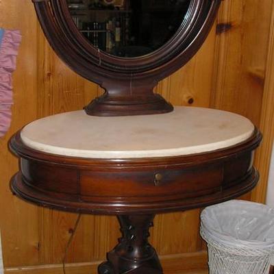 Marble top beautiful small Mahogany Vanity