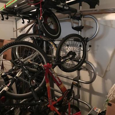 Bikes and Bike Rack