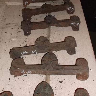 Finials and Decorative Iron from turn of the Century Shreveport.  All 50% Off