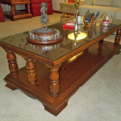 Lenore House pine coffee table $240