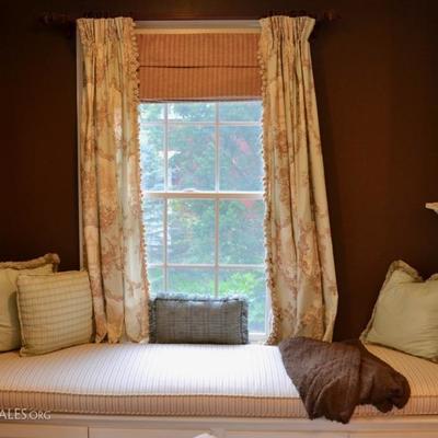 Window treatments, cushion and pillows