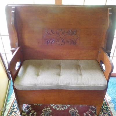 Unique Antique Convertible Bench / Table