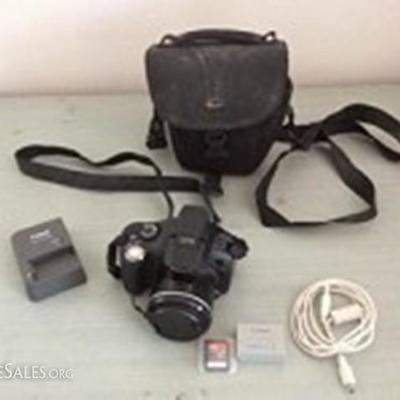 Canon Power Shot Camera And Accessories 