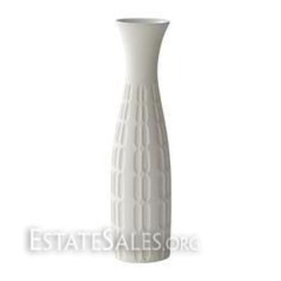 Tall White Malin Vase