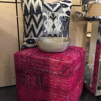 Zulu Wire Baskets - available in round and square
Patch Pink Over dyed cube
