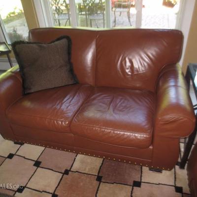 Pair of Leather Love seats