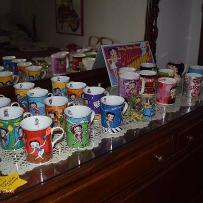 betty boop mug collection 