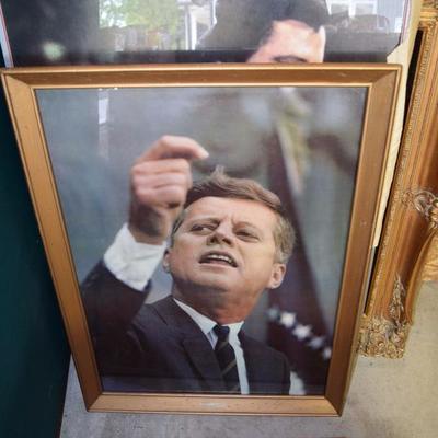 JFK framed picture 