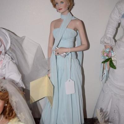 Princess Diana doll with stand 