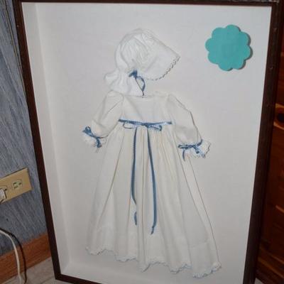 doll outfit framed