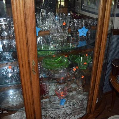 depression glass and crystal 