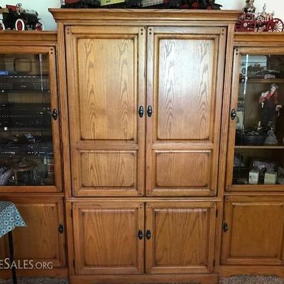 Beautiful Solid wood entertainment center