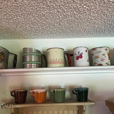 Extensive flour sifter collection
