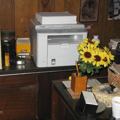 newer printer and office furniture