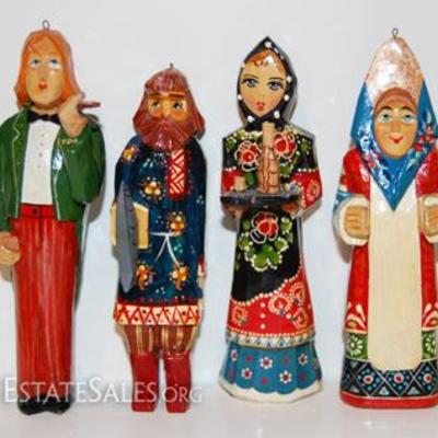 Hand Carved Russian Dolls