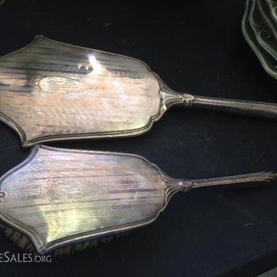 Webster Sterling Silver Brush and Mirror Sets