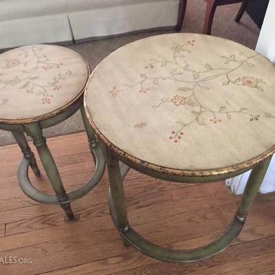 graduated round side tables