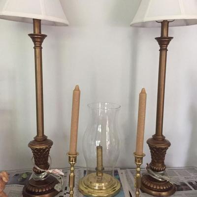Lamps and candlesticks