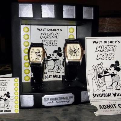 Mickey & Minnie Through the Years 70th Anniversary His & Her Watch Set 