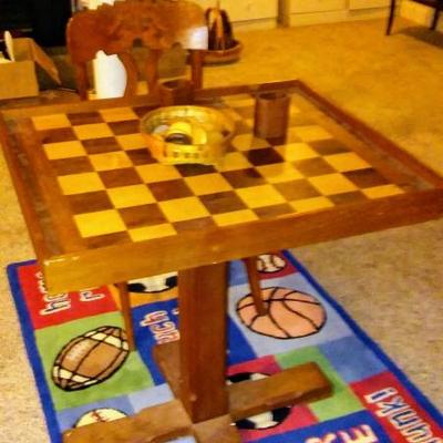 Wooden Multi-Game Table