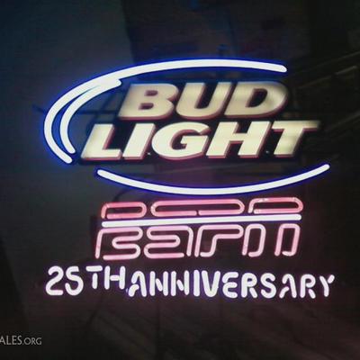 neon Bud 25th anny sign