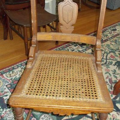 Victorian cane chair 