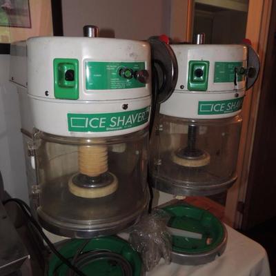 Commercial Ice Shavers, Hatsuyuki HF-500 E/HF-500DC one is electric and one is marine battery operated.
