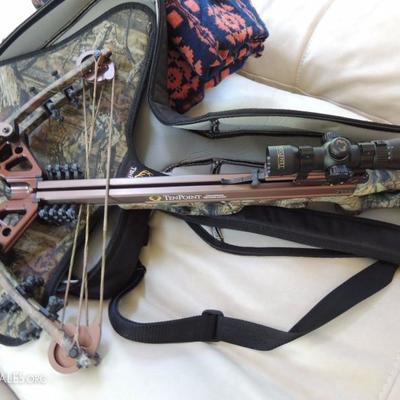Ten Point Crossbow Stealth XLT w/8 bolts, quivers, case and scope. used once