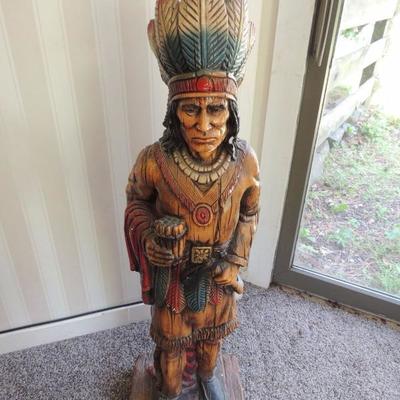 vintage cigar store indian
