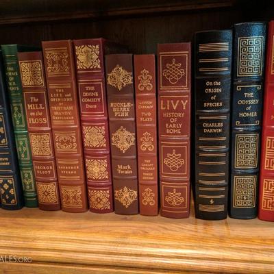 The Easton Press 100 Greatest Books Ever Written series are all bound in genuine leather with 22k gold accents on the cover binding,...