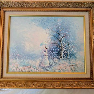 Framed Oil painting