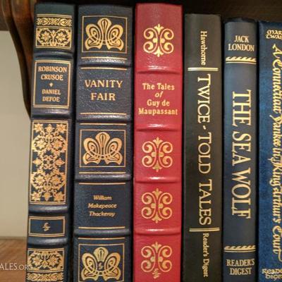 The Easton Press 100 Greatest Books Ever Written series are all bound in genuine leather with 22k gold accents on the cover binding,...