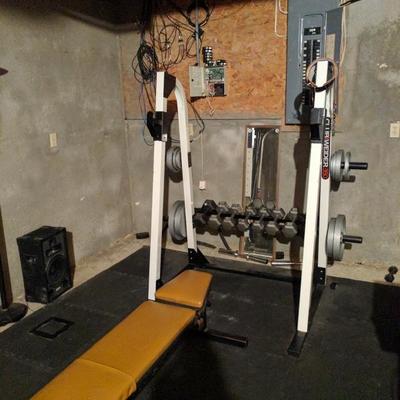 Variety of weight lifting equipiment