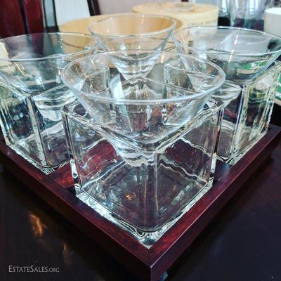 Cubist Martini set