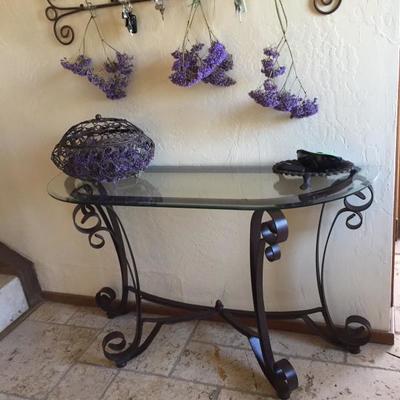 Iron Entry or Sofa table 1/2 off Sunday.  