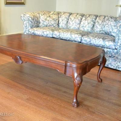 John Widdicomb table and Baker Furniture sofa