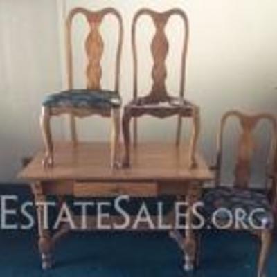Solid Wood Table And Chairs