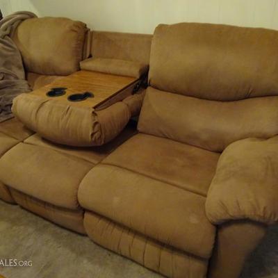 couch recliner both ends