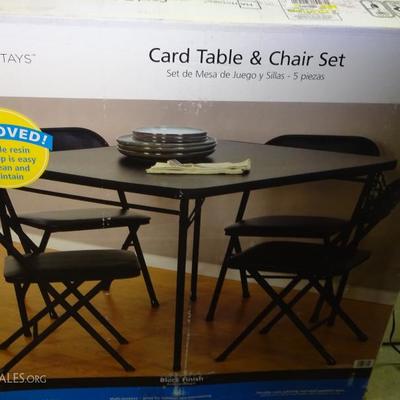 new card table and chairs