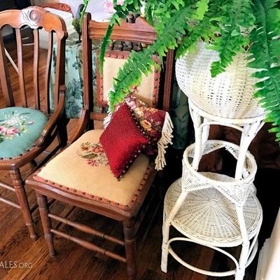 Beautiful antique oak chairs
