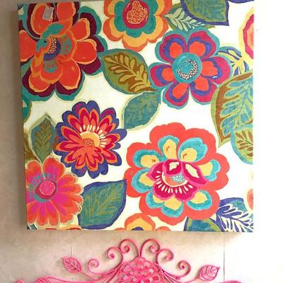 Hot colors wall art