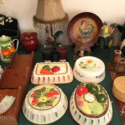 Just a few of the decorative molds in this estate