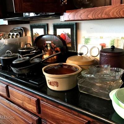 Pots, pans, and misc. kitchenware