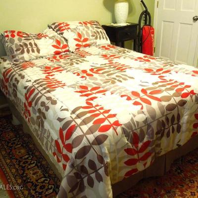 Full Size Bed Frame and Mattress Set